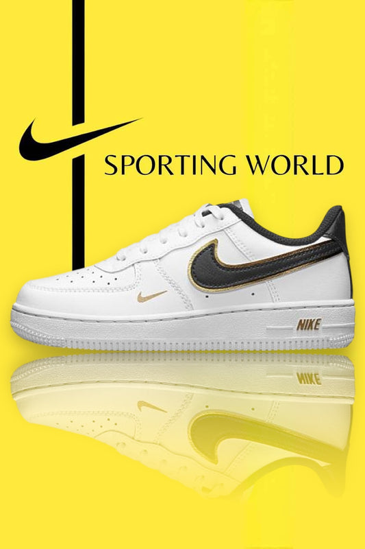 Air Force 1 '07 LV8 ''Double Swoosh - White/Black/Gold''
